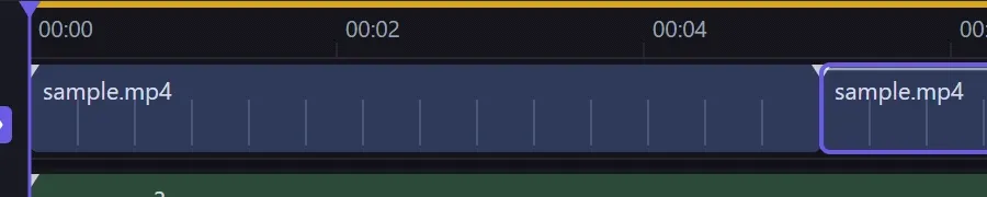 Animation: dragging the cut between two clips with the Roll tool; the first clip lengthens as the second shortens, and everything downstream stays put