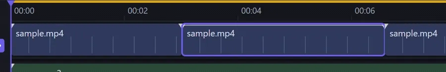 Animation: dragging a clip with the Slide tool; the clip moves along the timeline while its neighbours resize to absorb the change